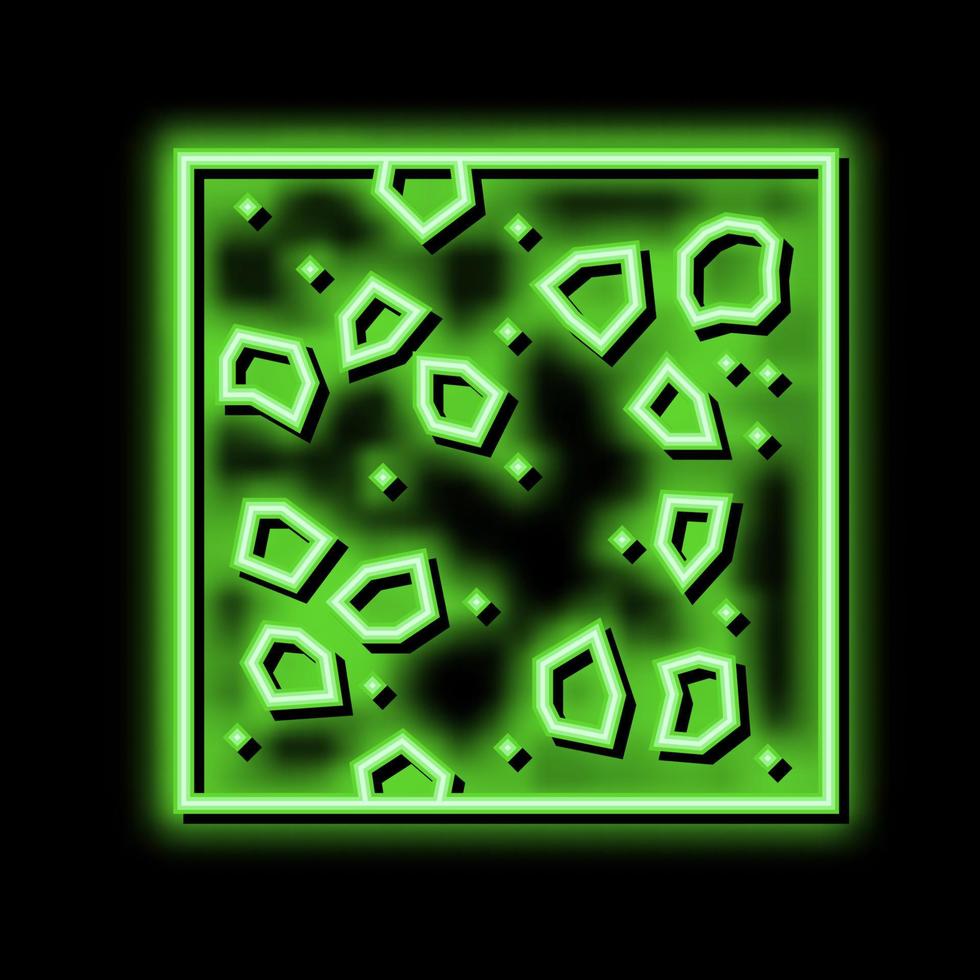 terrazzo mosaic floors neon glow icon illustration vector