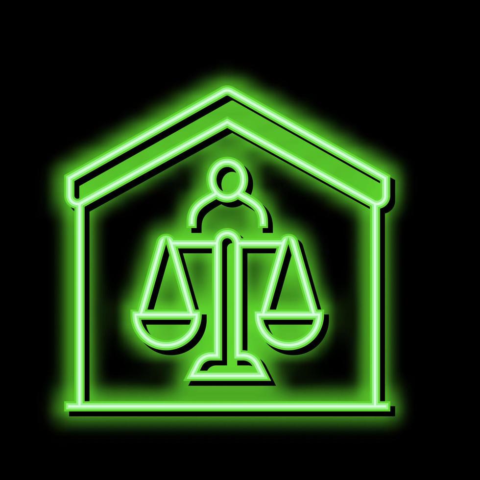 adoption at home neon glow icon illustration vector