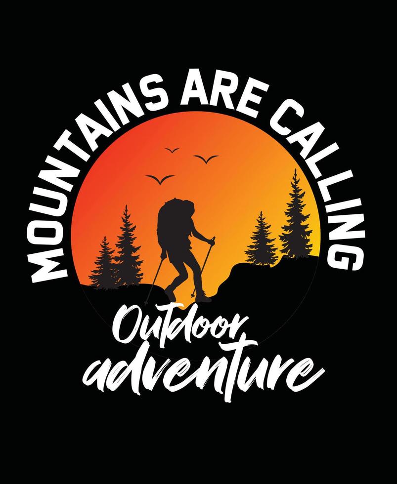 Adventure t shirt template design. vector