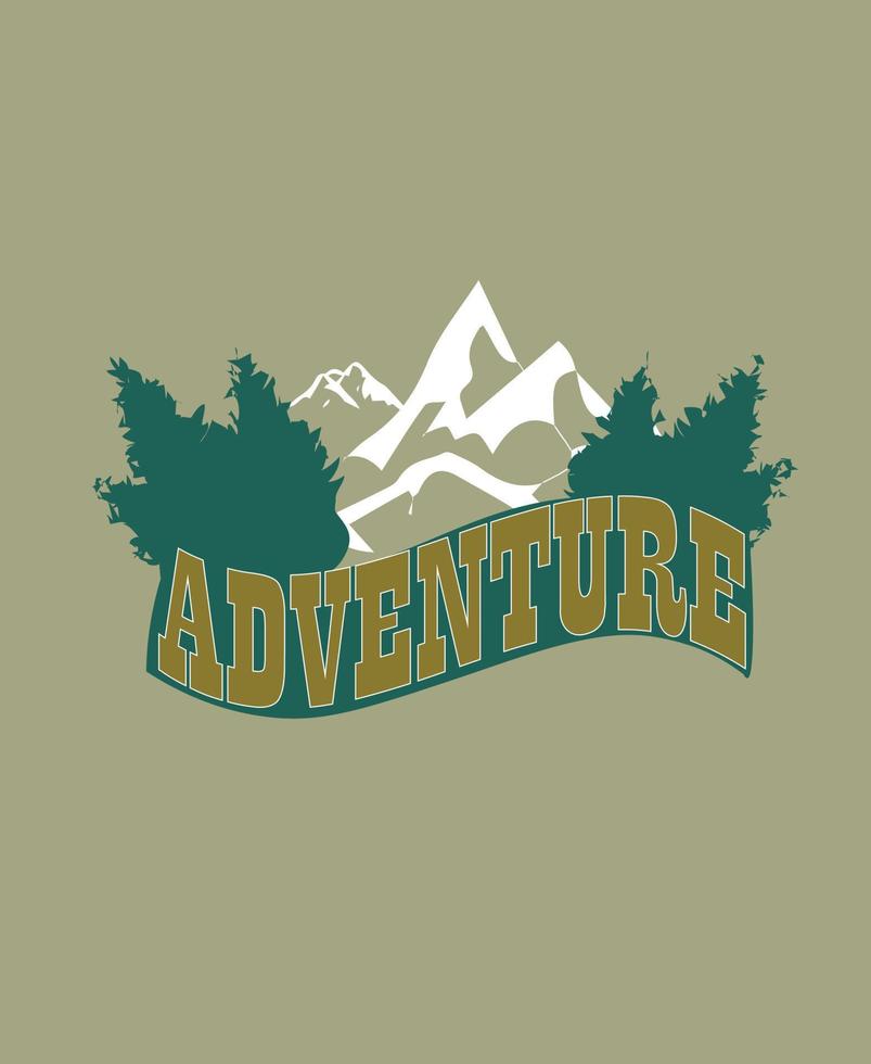 Adventure t shirt template design. vector