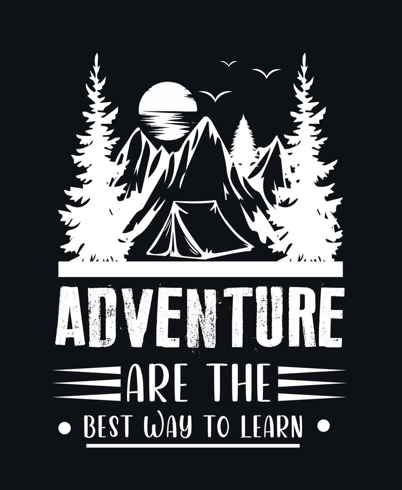 Adventure t shirt template design. vector