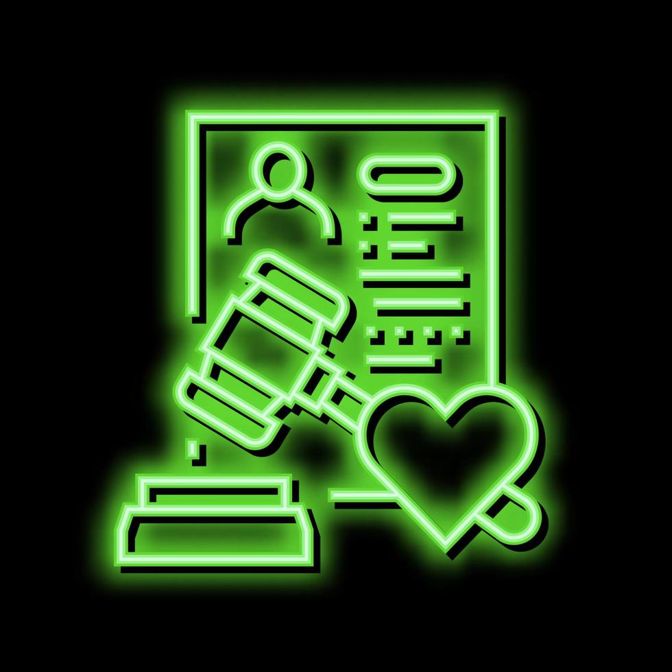 adoption cost neon glow icon illustration vector