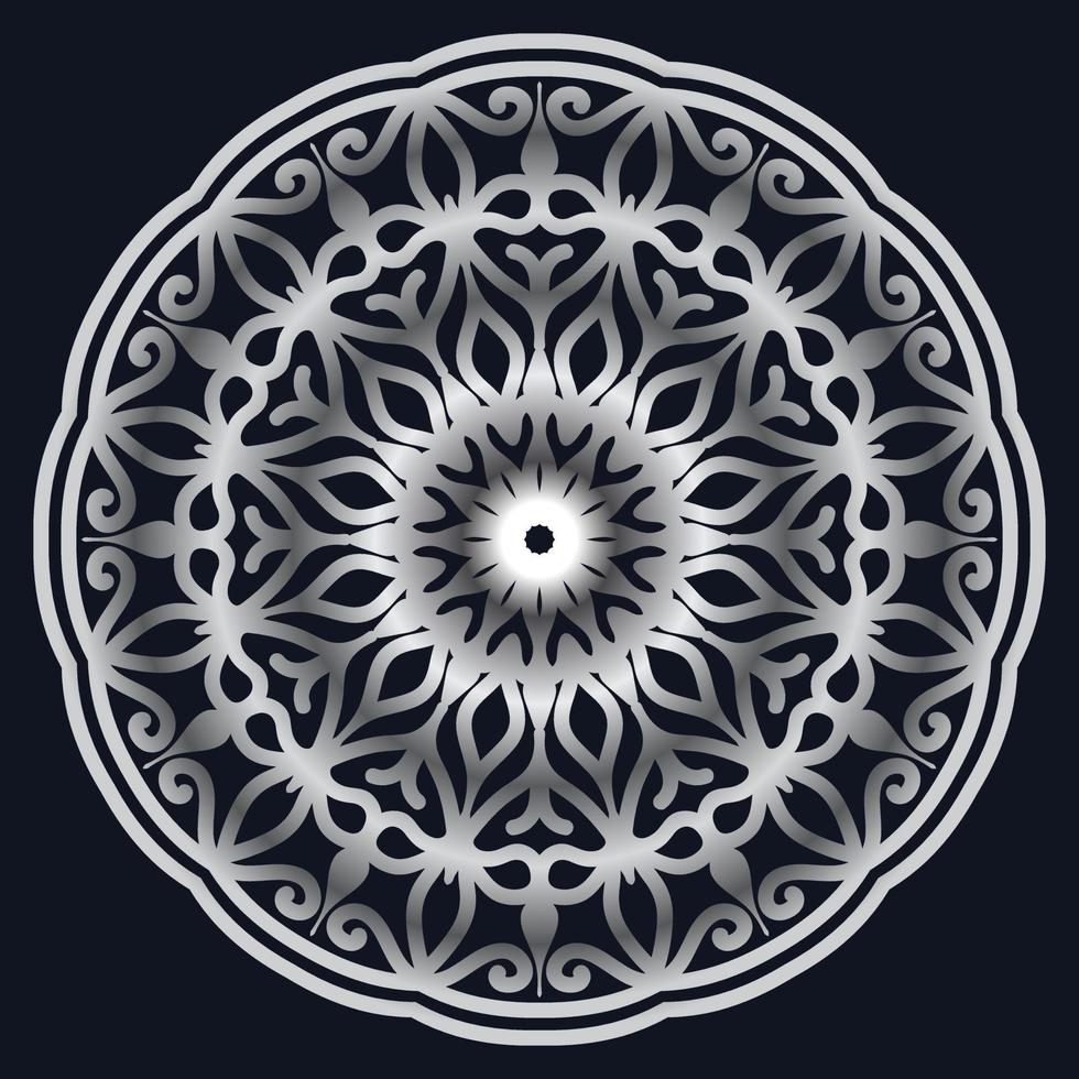 Decorative elements luxury ornament pattern gradient mandala design vector