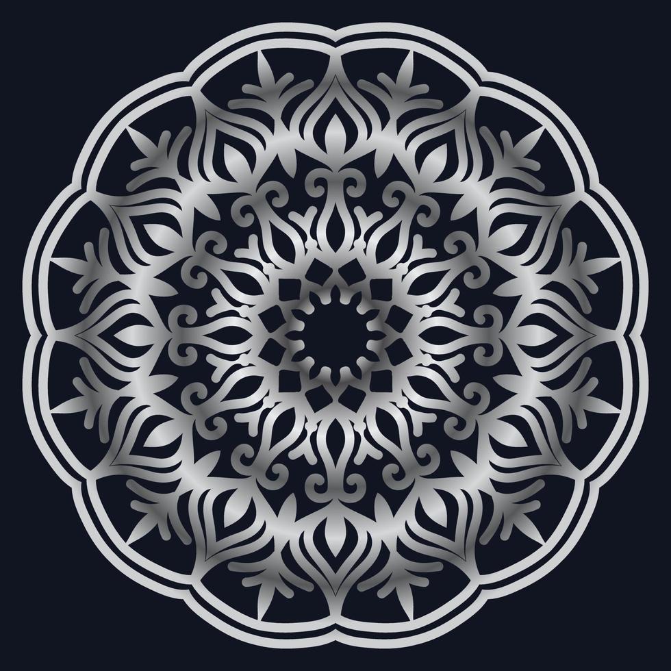 Decorative elements luxury ornament pattern gradient mandala design vector