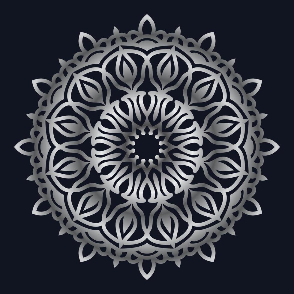 Decorative elements luxury ornament pattern gradient mandala design vector