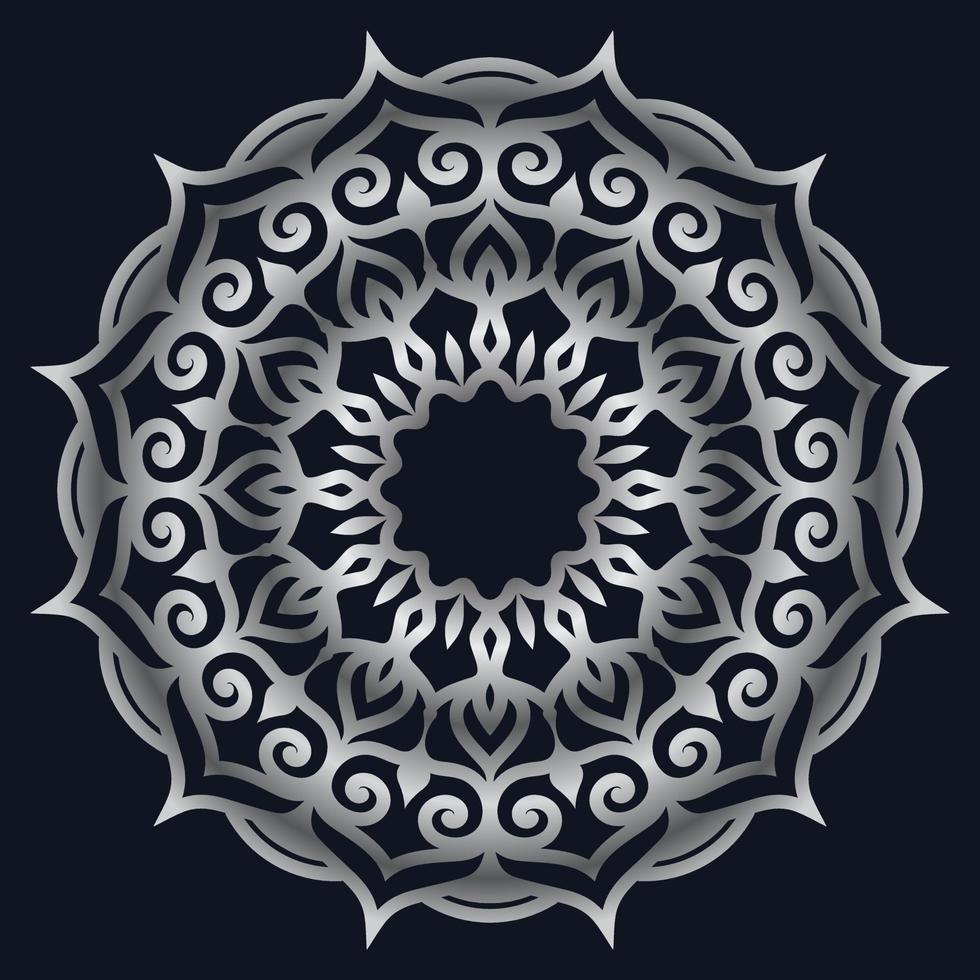 Decorative elements luxury ornament pattern gradient mandala design vector