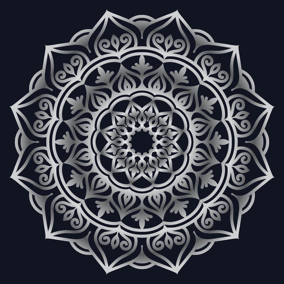 Decorative elements luxury ornament pattern gradient mandala design vector