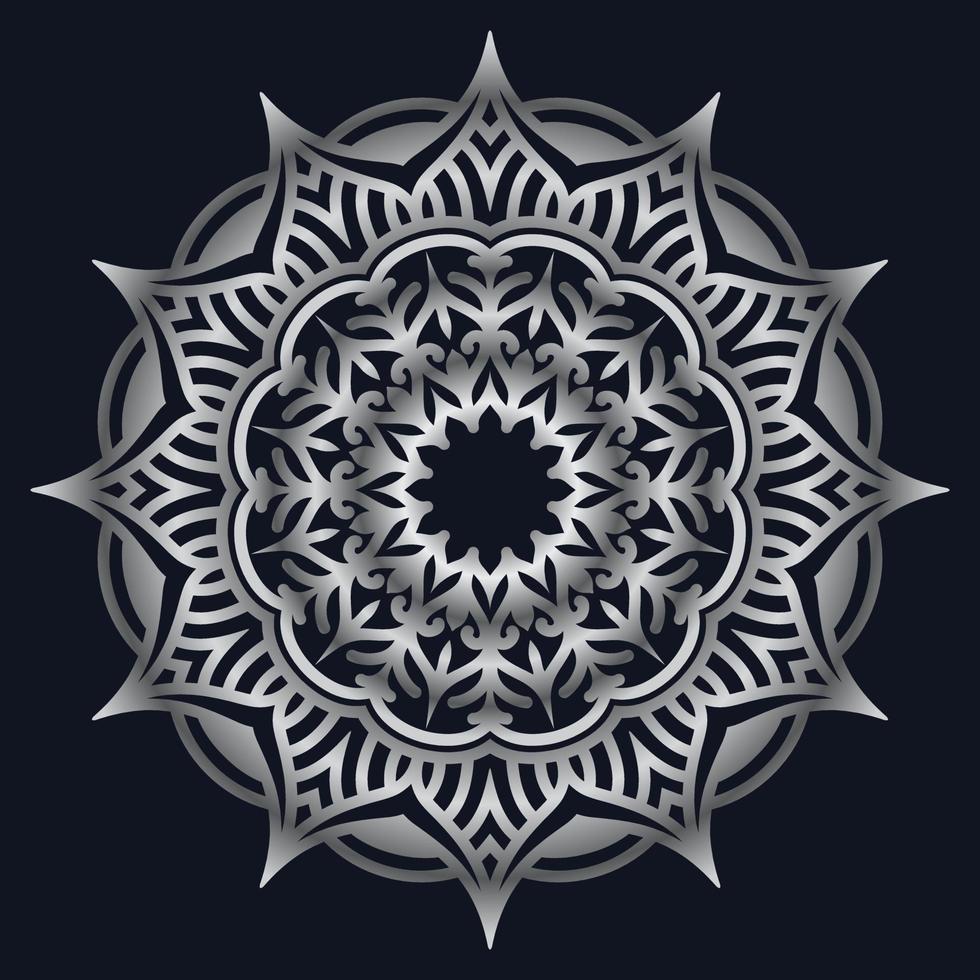 Decorative elements luxury ornament pattern gradient mandala design vector