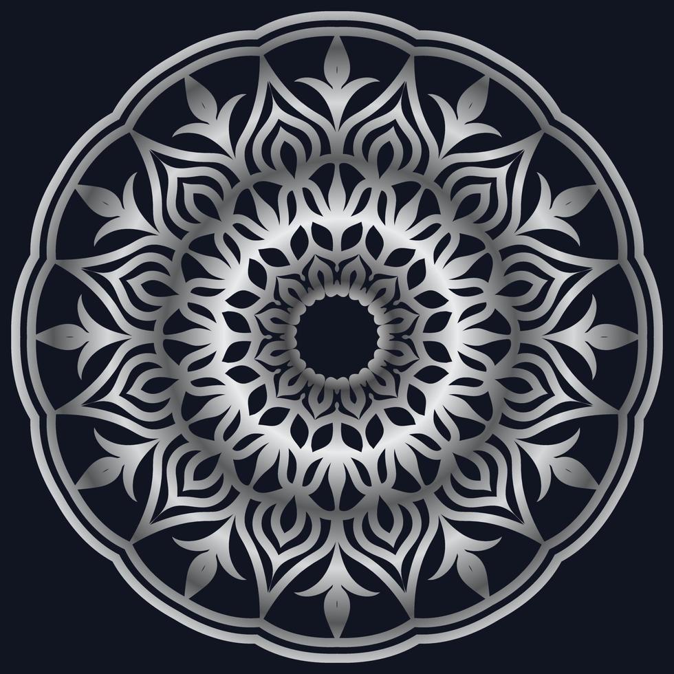 elementos decorativos lujo ornamento patrón gradiente mandala diseño vector