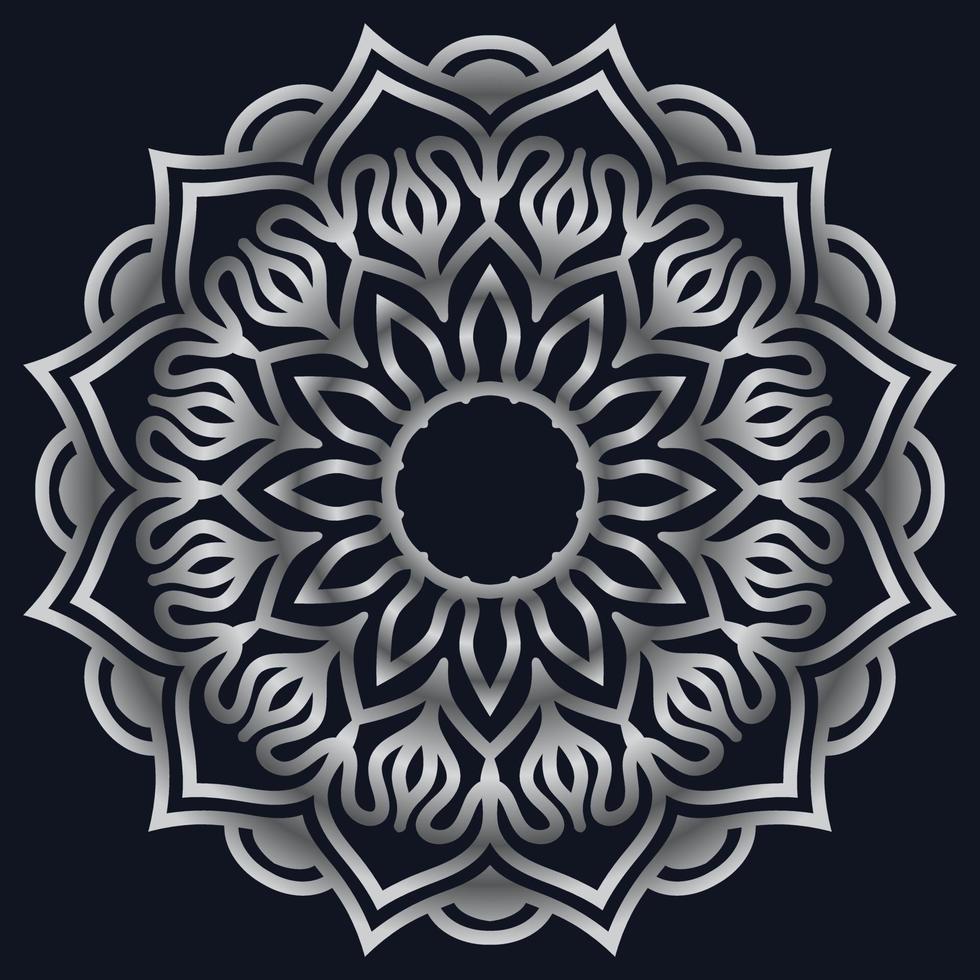 Decorative elements luxury ornament pattern gradient mandala design vector