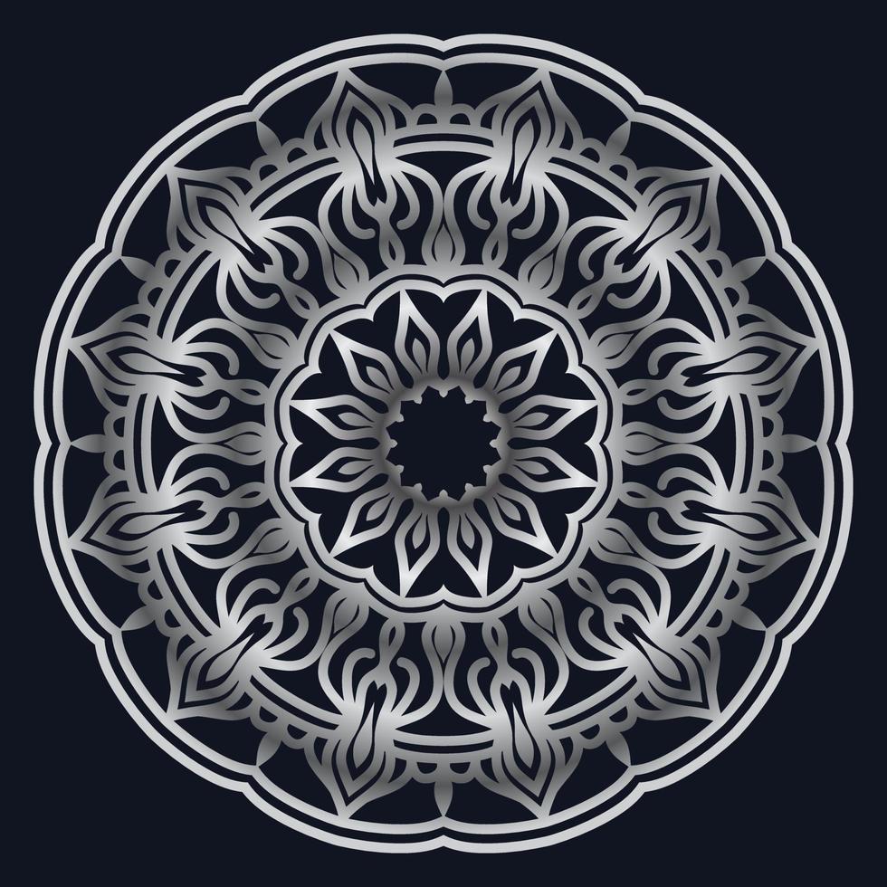 Decorative elements luxury ornament pattern gradient mandala design vector