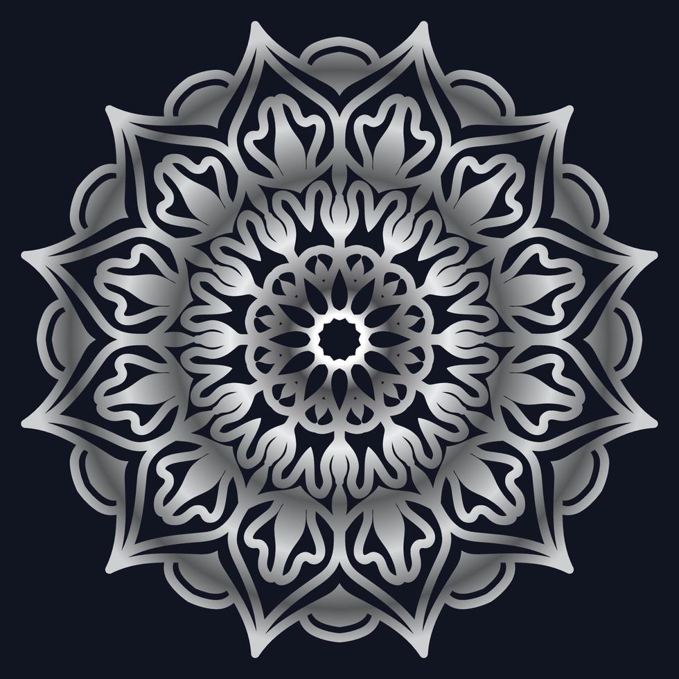 Decorative elements luxury ornament pattern gradient mandala design vector