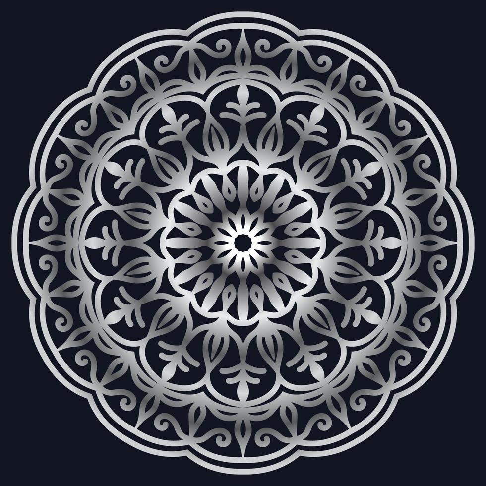 Decorative elements luxury ornament pattern gradient mandala design vector