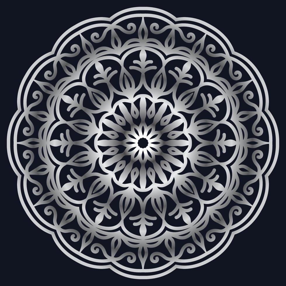 elementos decorativos lujo ornamento patrón gradiente mandala diseño vector