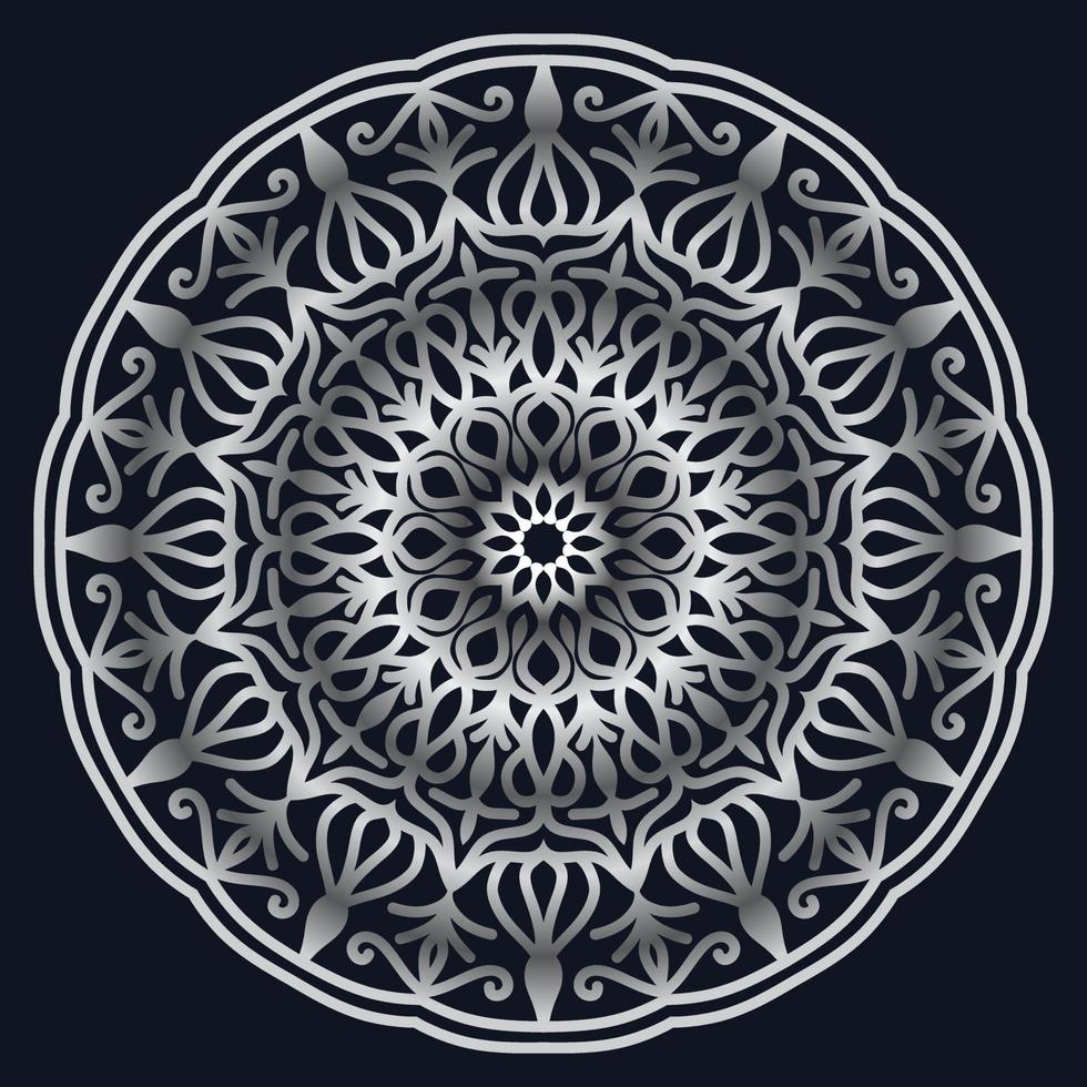 Decorative elements luxury ornament pattern gradient mandala design vector