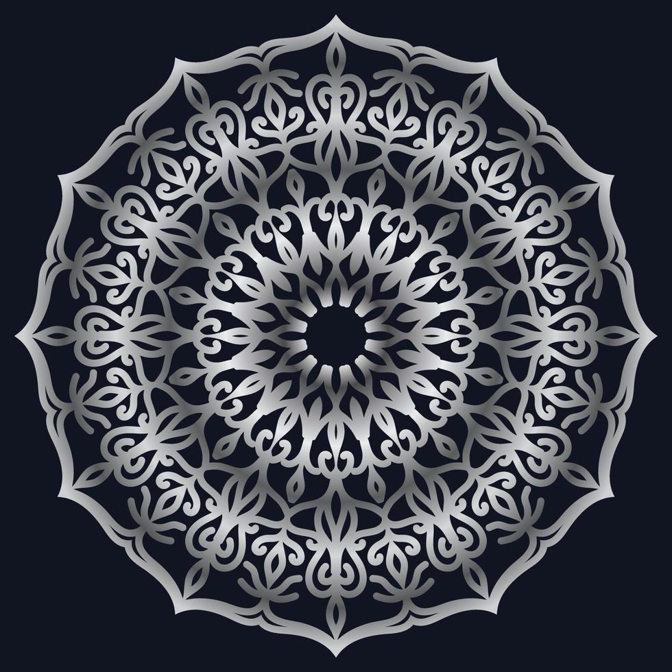Decorative elements luxury ornament pattern gradient mandala design vector