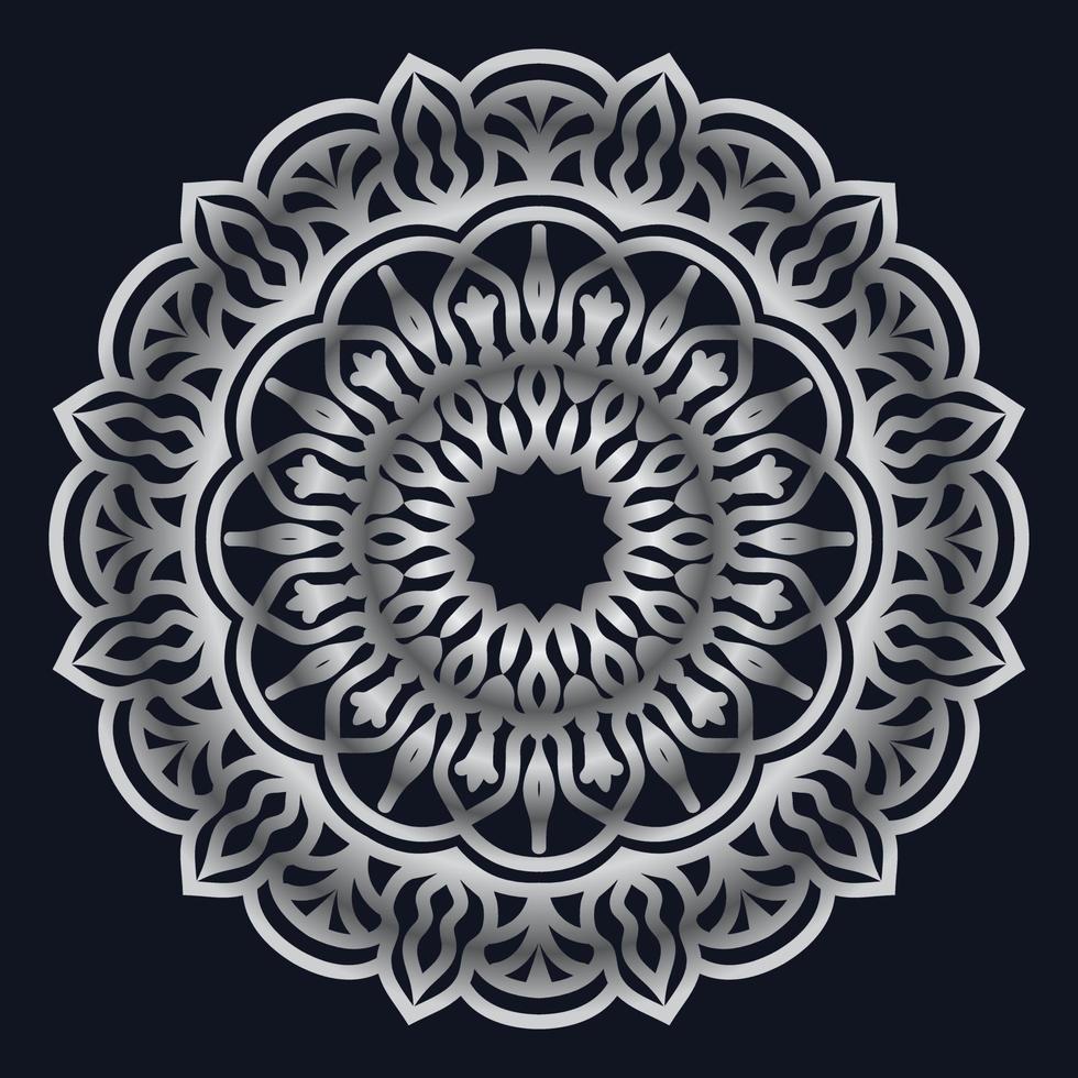Decorative elements luxury ornament pattern gradient mandala design vector