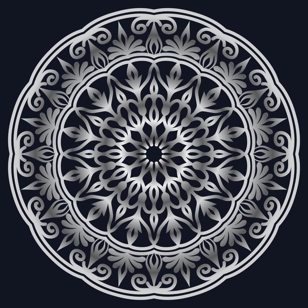 Decorative elements luxury ornament pattern gradient mandala design vector