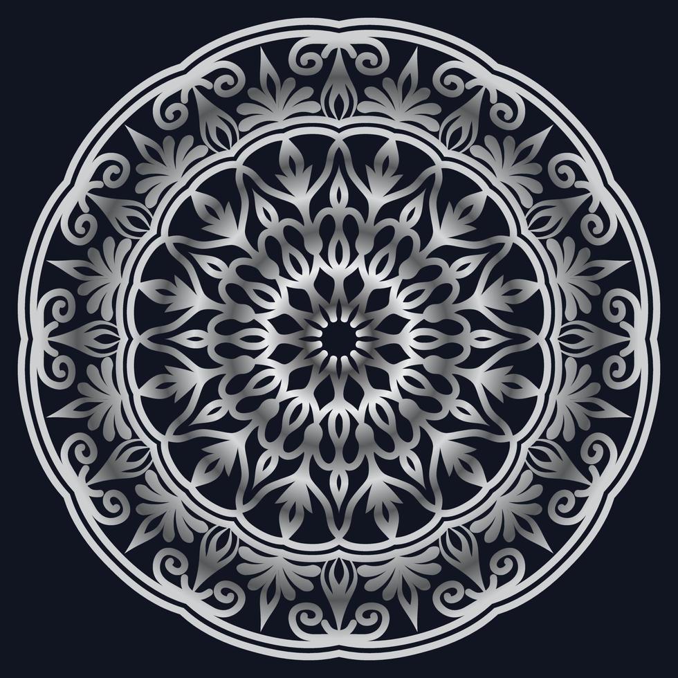 elementos decorativos lujo ornamento patrón gradiente mandala diseño vector