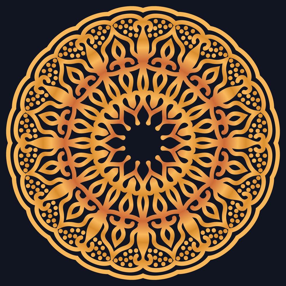 Decorative elements luxury ornament pattern gradient mandala design vector