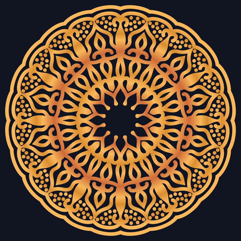 Decorative elements luxury ornament pattern gradient mandala design vector