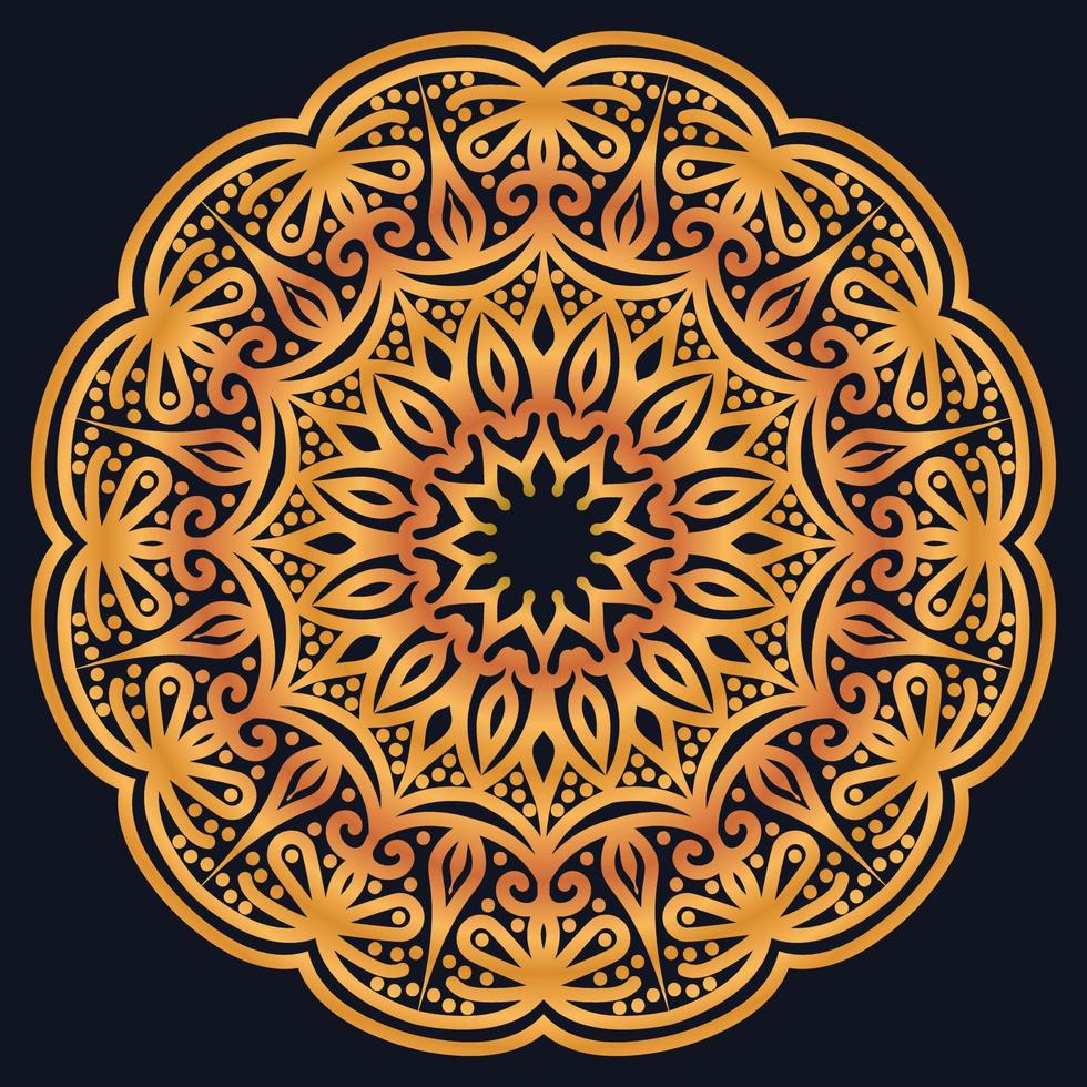 Decorative elements luxury ornament pattern gradient mandala design vector