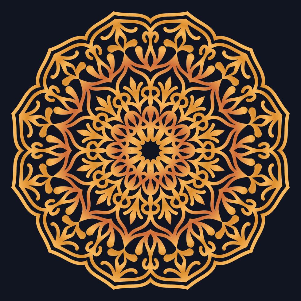 Decorative elements luxury ornament pattern gradient mandala design vector