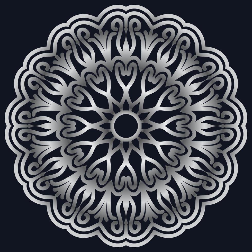 Decorative elements luxury ornament pattern gradient mandala design vector