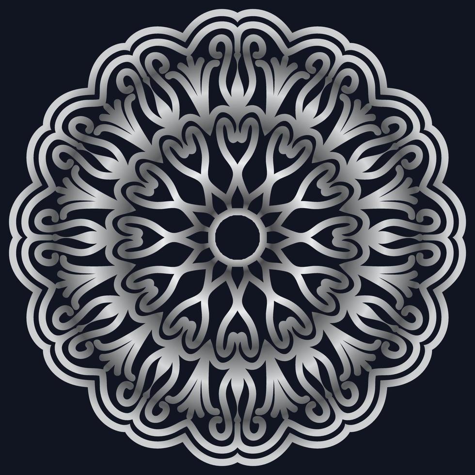 Decorative elements luxury ornament pattern gradient mandala design vector