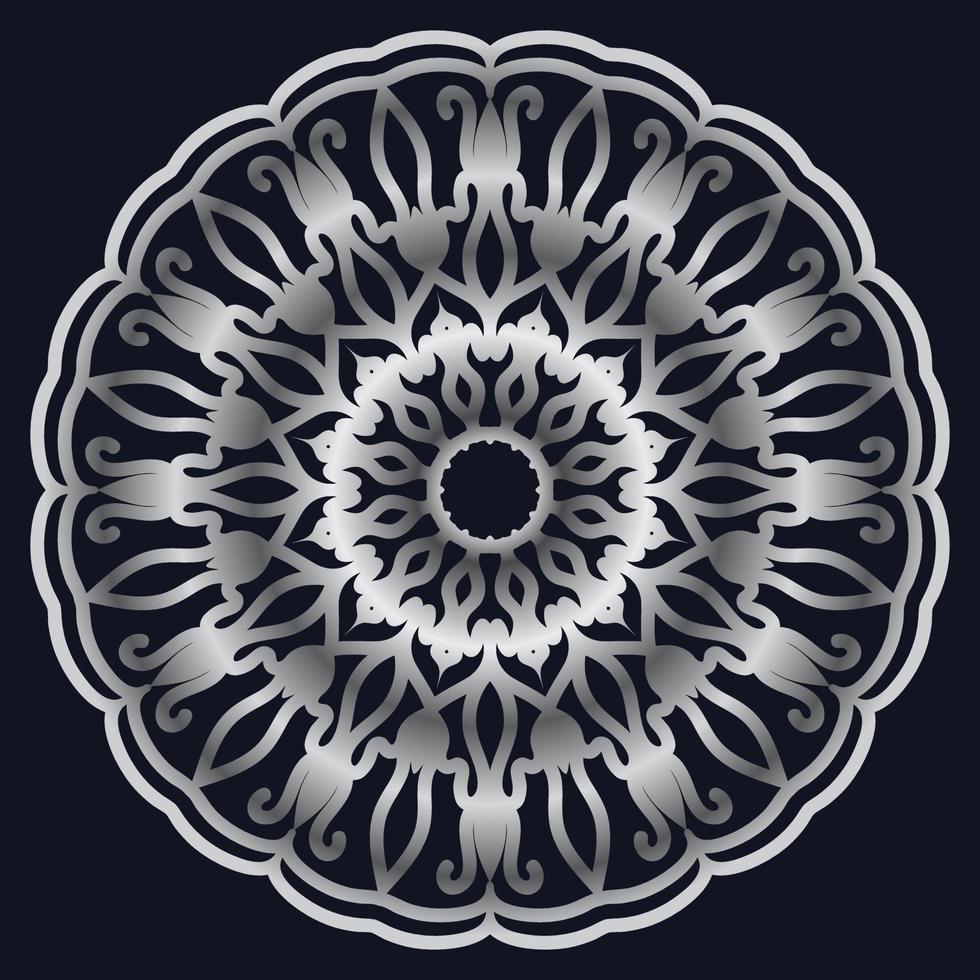 Decorative elements luxury ornament pattern gradient mandala design vector