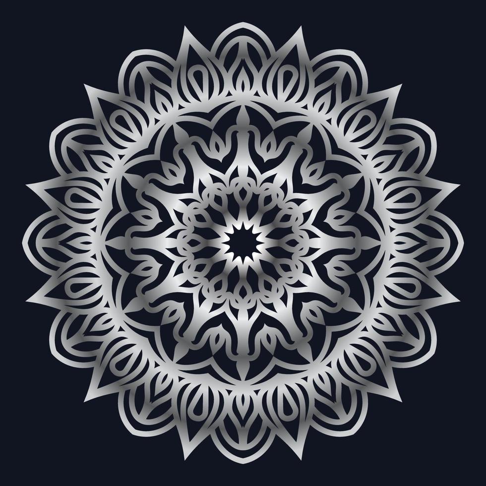 elementos decorativos lujo ornamento patrón gradiente mandala diseño vector