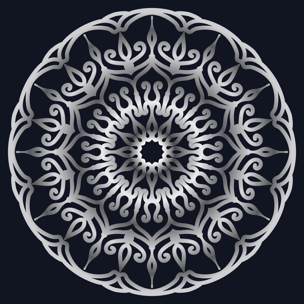 Decorative elements luxury ornament pattern gradient mandala design vector