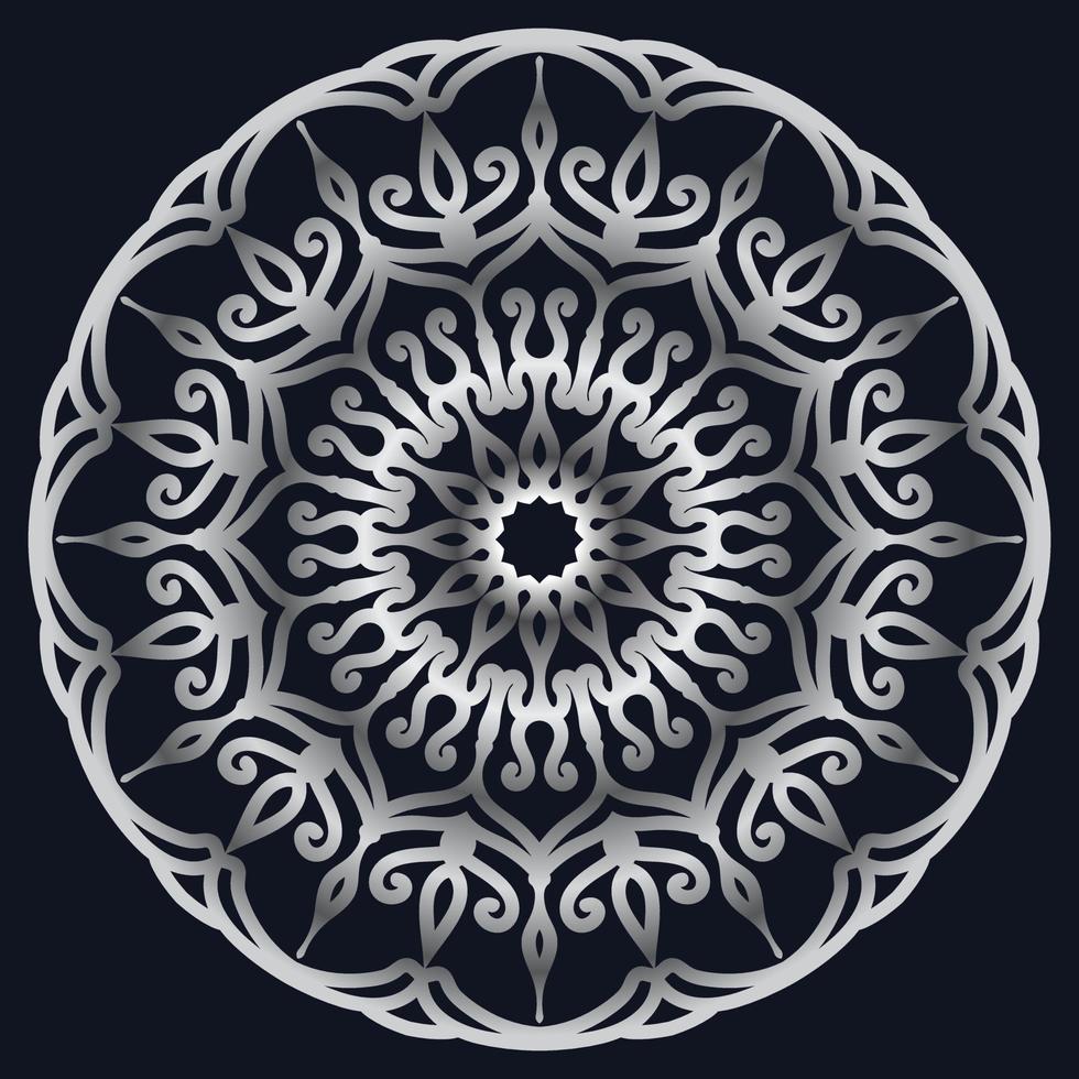 elementos decorativos lujo ornamento patrón gradiente mandala diseño vector