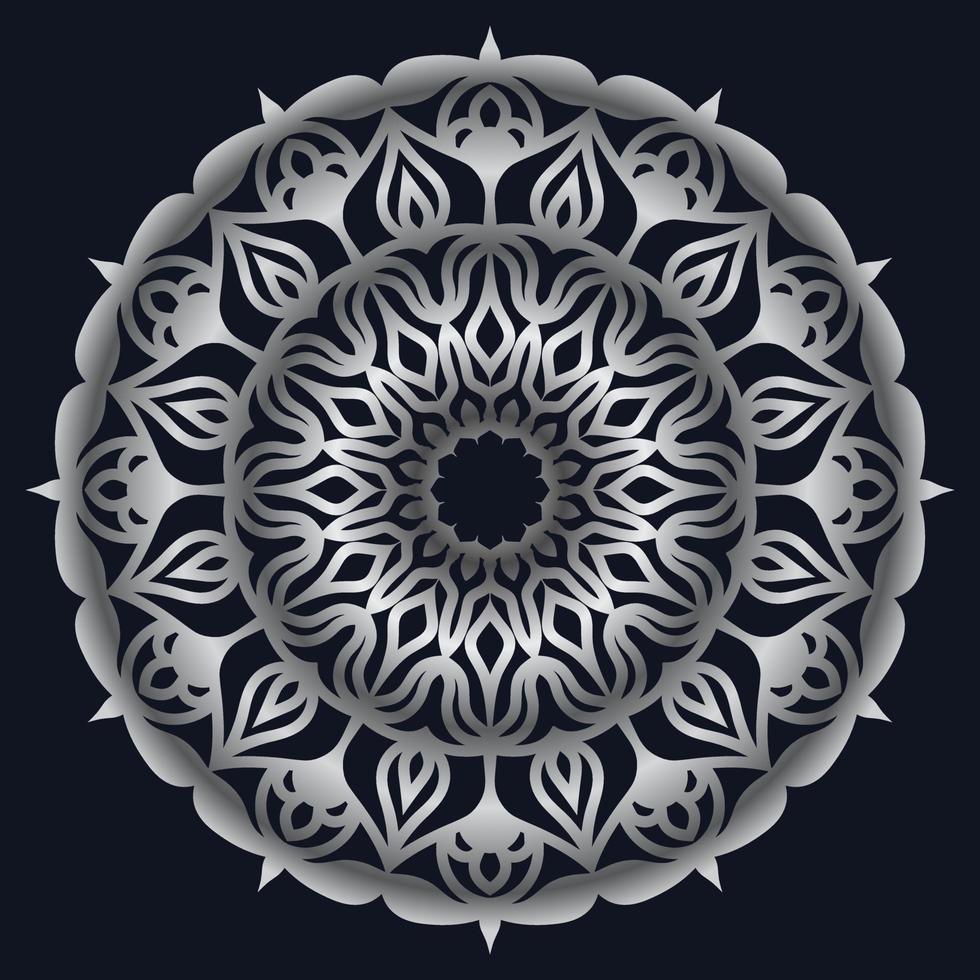 Decorative elements luxury ornament pattern gradient mandala design vector