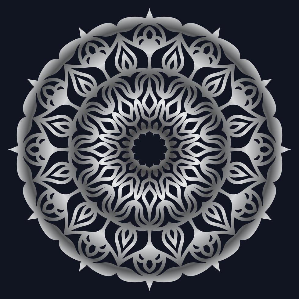 elementos decorativos lujo ornamento patrón gradiente mandala diseño vector