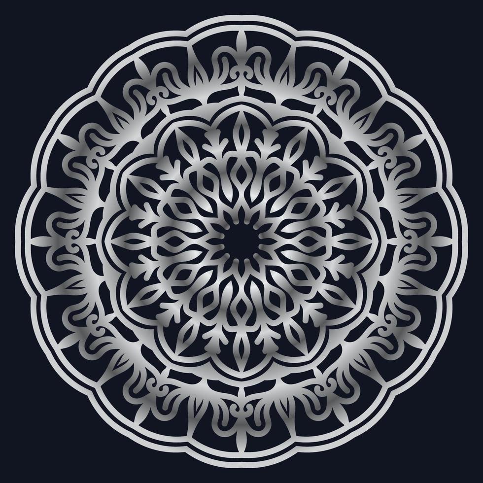 Decorative elements luxury ornament pattern gradient mandala design vector