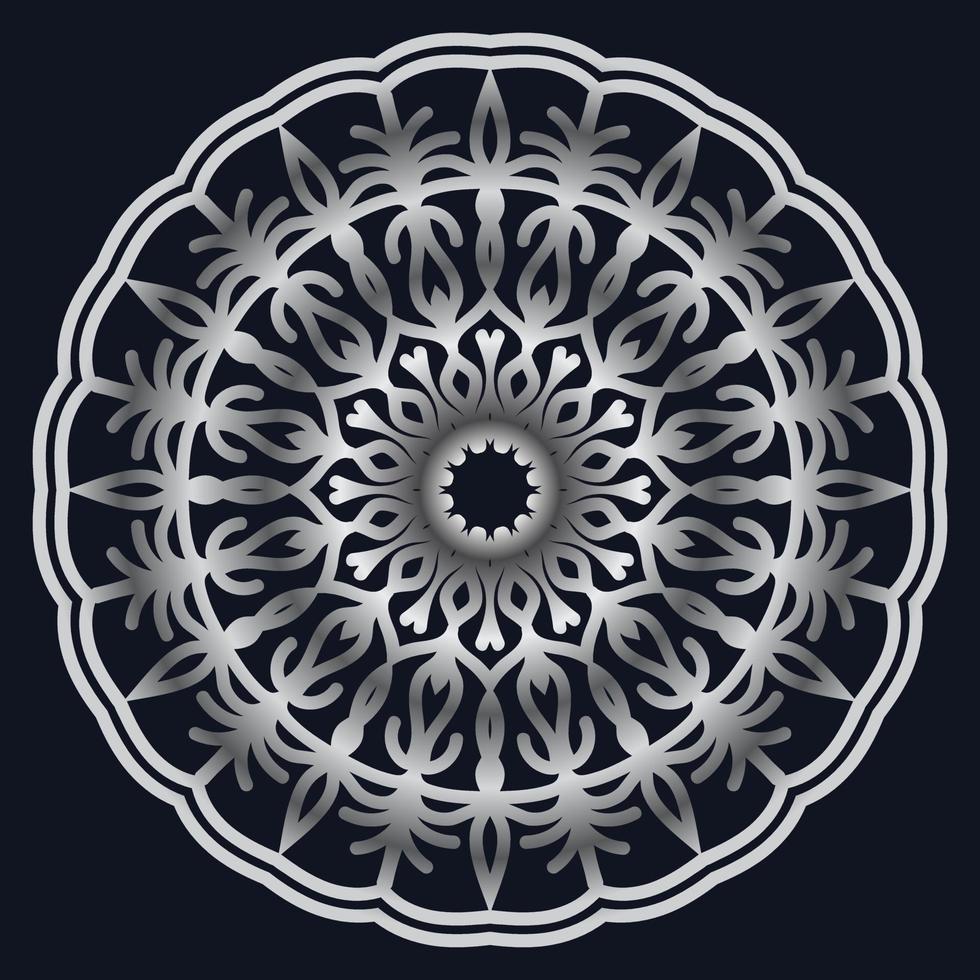 Decorative elements luxury ornament pattern gradient mandala design vector