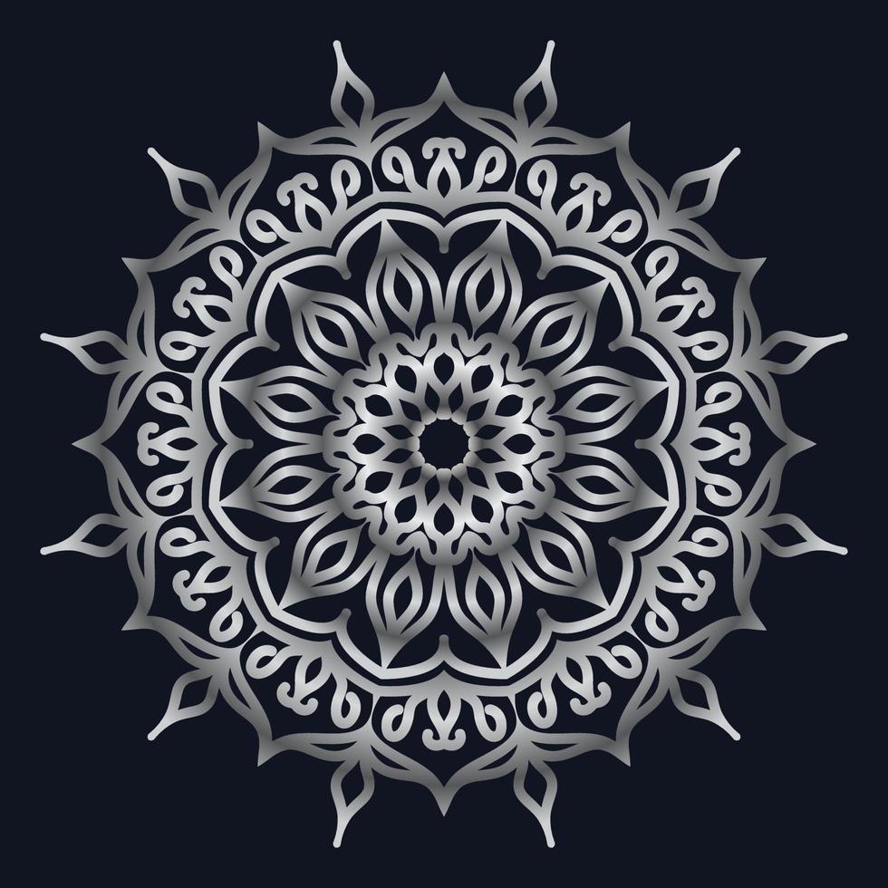 Decorative elements luxury ornament pattern gradient mandala design vector