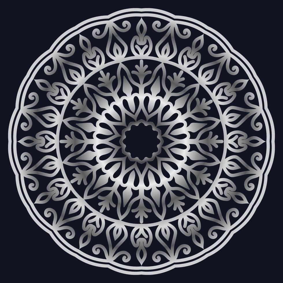 Decorative elements luxury ornament pattern gradient mandala design vector