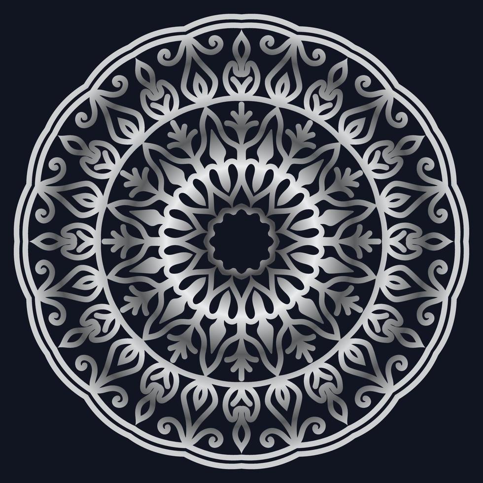 elementos decorativos lujo ornamento patrón gradiente mandala diseño vector