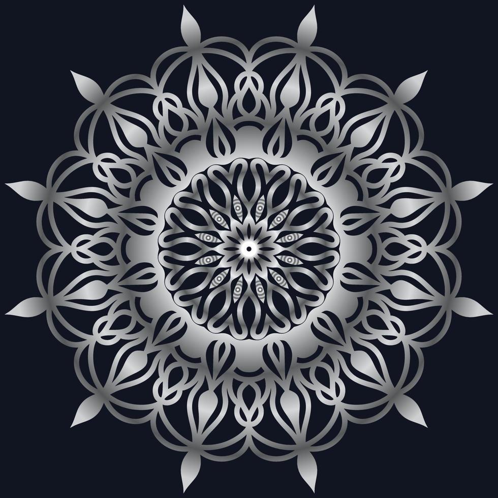 Decorative elements luxury ornament pattern gradient mandala design vector