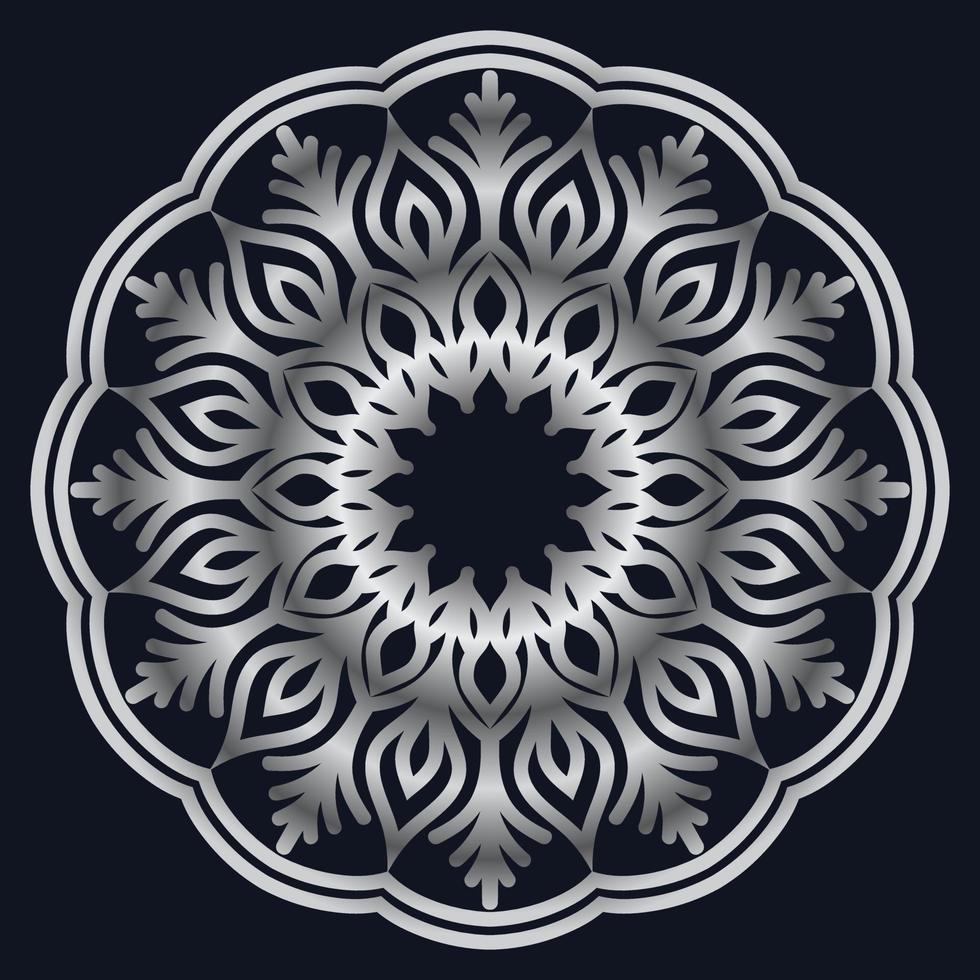 elementos decorativos lujo ornamento patrón gradiente mandala diseño vector