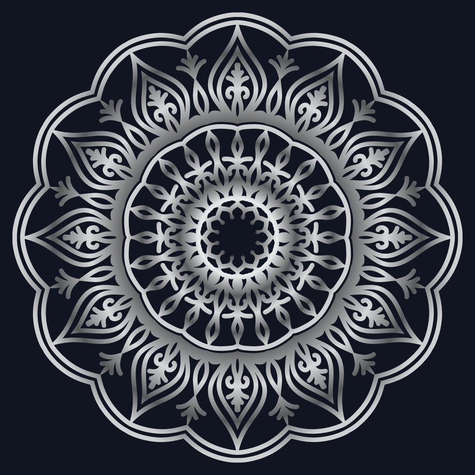 Decorative elements luxury ornament pattern gradient mandala design vector