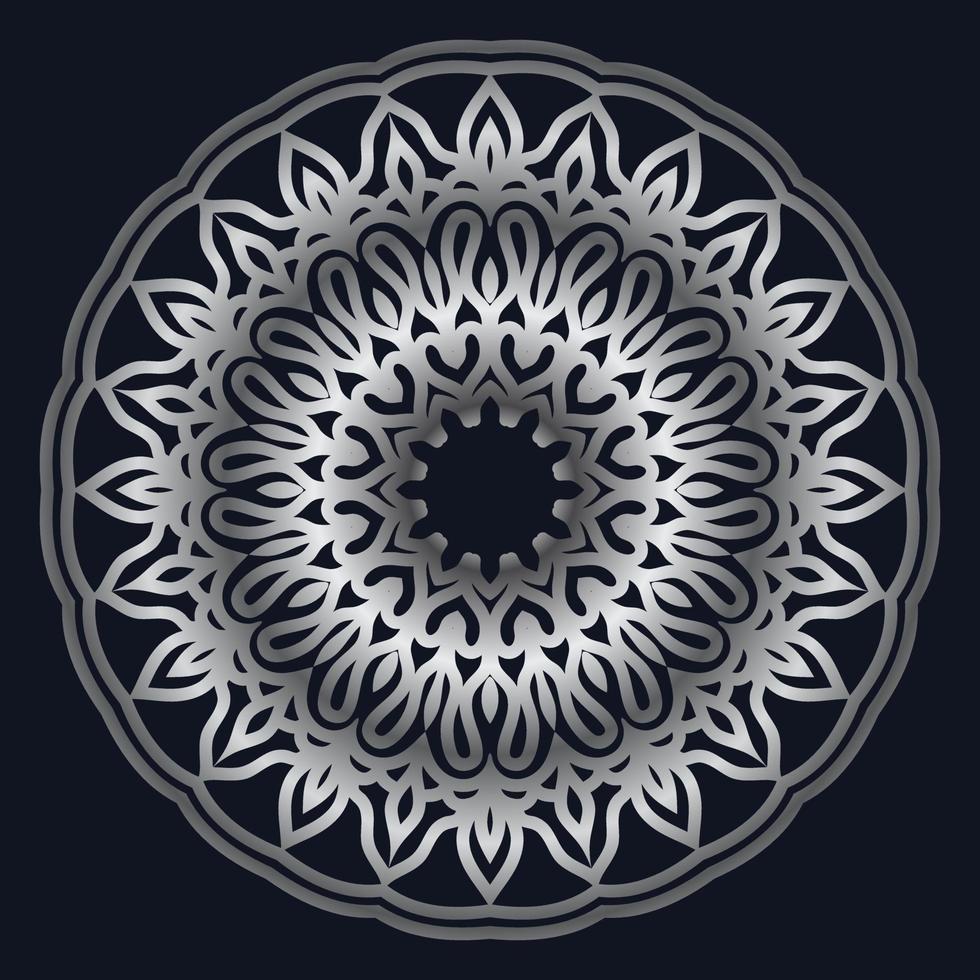 Decorative elements luxury ornament pattern gradient mandala design vector