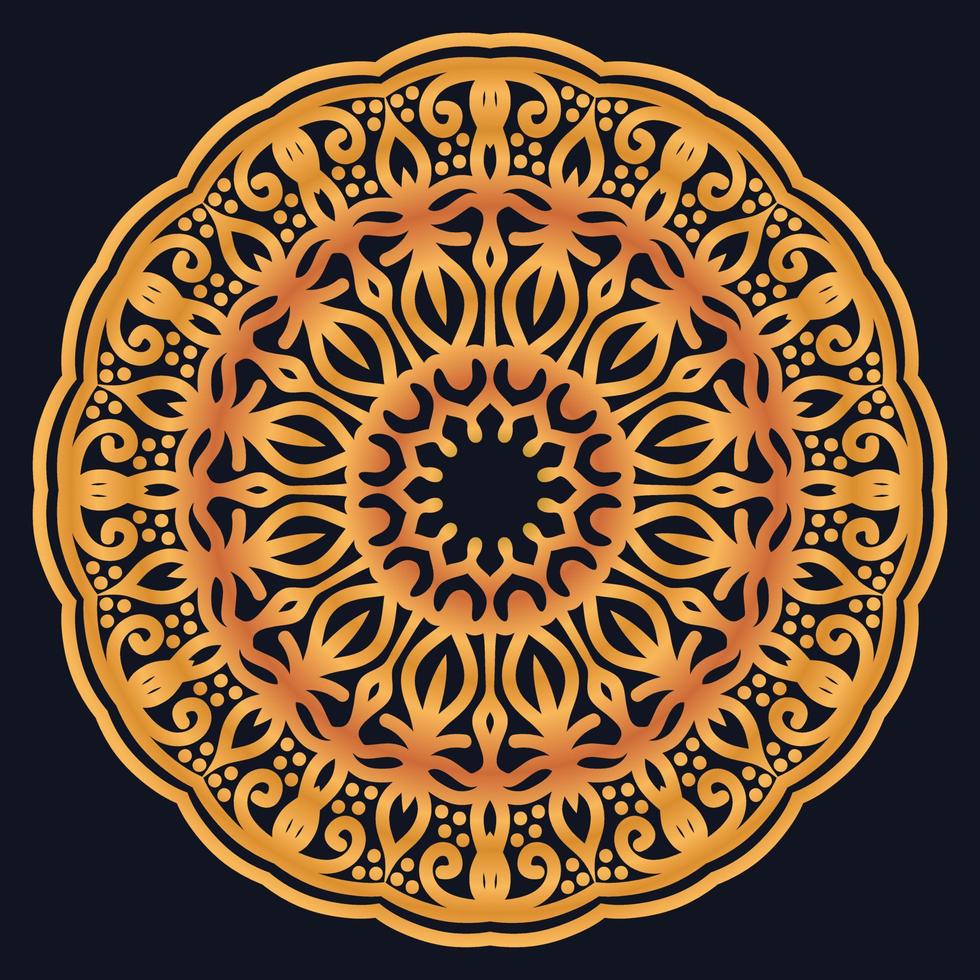 Decorative elements luxury ornament pattern gradient mandala design vector