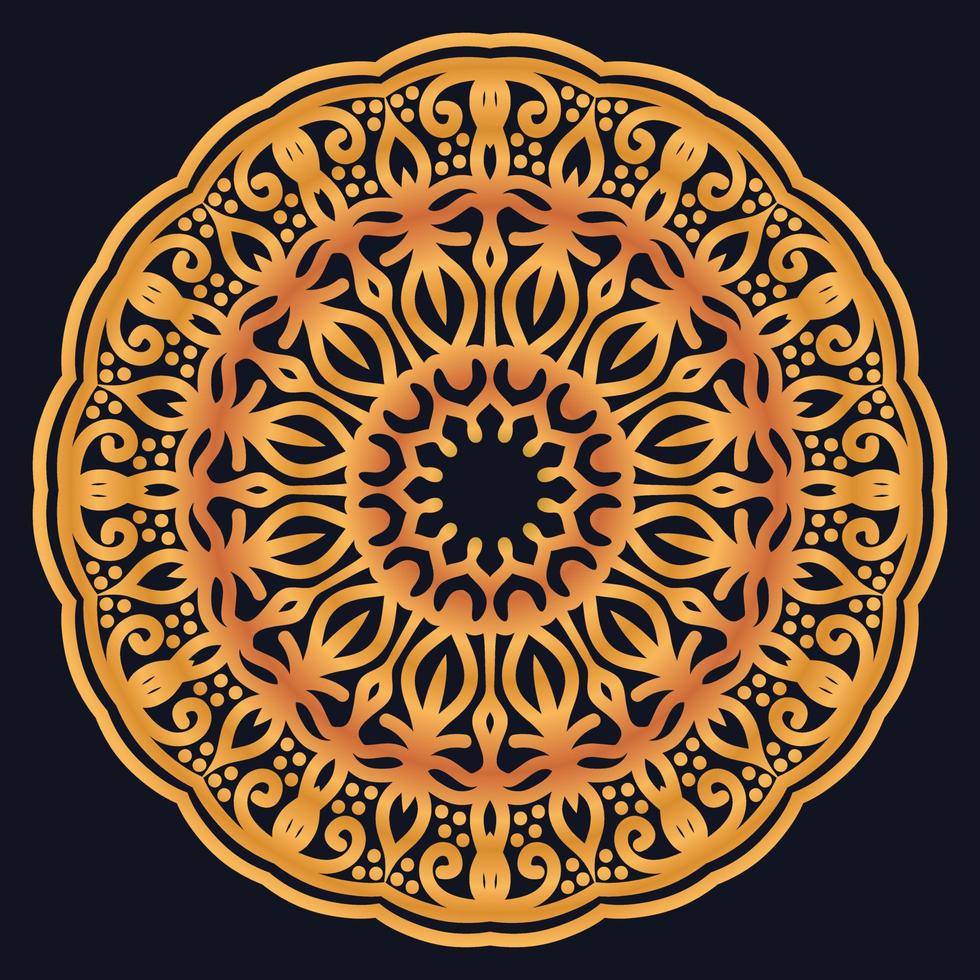 Decorative elements luxury ornament pattern gradient mandala design vector