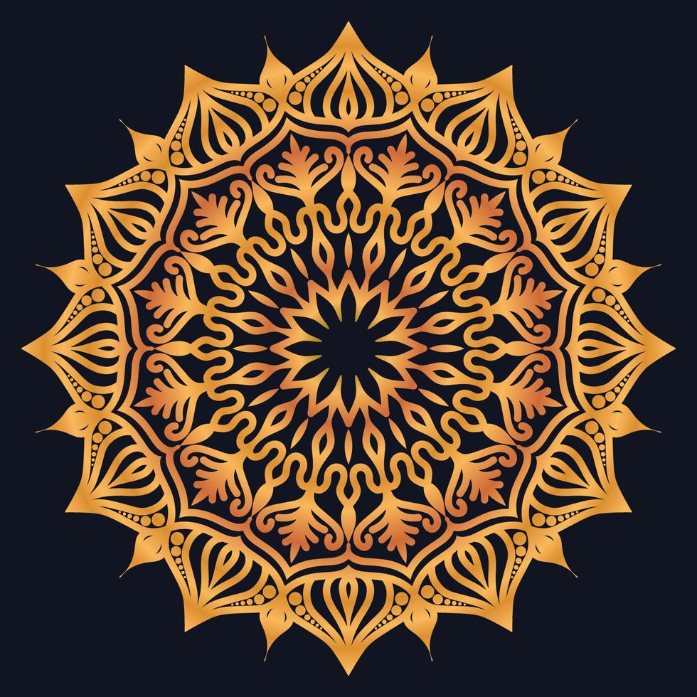 Decorative elements luxury ornament pattern gradient mandala design vector