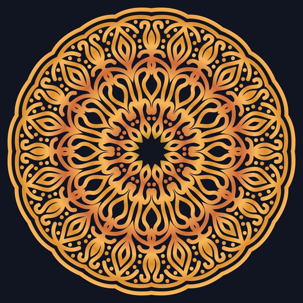 Decorative elements luxury ornament pattern gradient mandala design vector