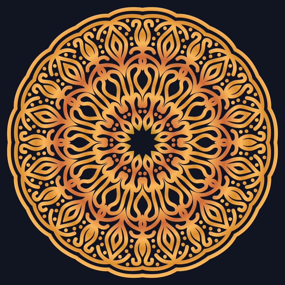 Decorative elements luxury ornament pattern gradient mandala design vector