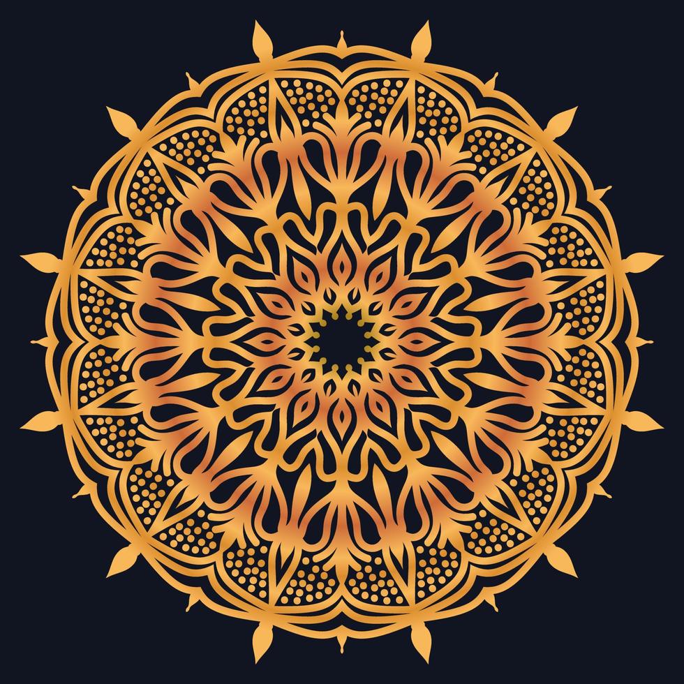 Decorative elements luxury ornament pattern gradient mandala design vector